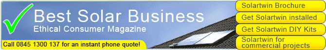 Solar Twin Heating - Best solar business, Ethical Consumer Magazine