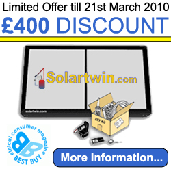 £400 discount solar panels 21st March 2010